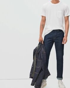 Everlane Men's Stretch Organic Cotton Uniform Deep Indigo Slim Jeans Size 30X28